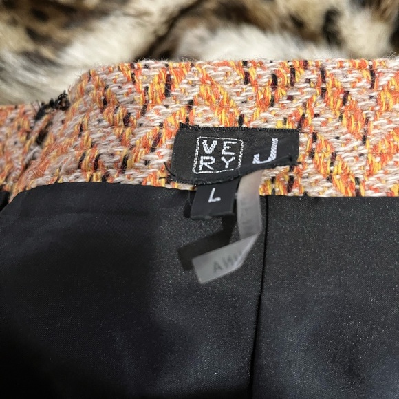 [ VINTAGE ] Herringbone Woven Mini Skirt - Picture 7 of 16